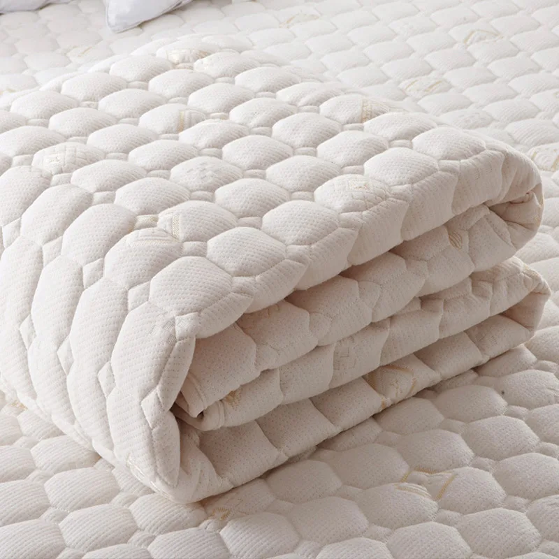 Mattress Toppers quilted Double-sided mesh knitted fabric white Mattress Toppers quilted Double-sided mesh knitted fabric white