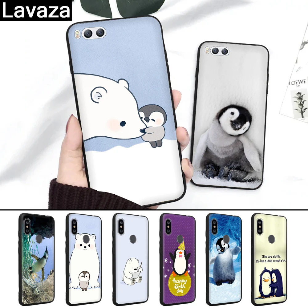 

Lavaza Lovely Penguin Polar Bear Silicone Case for Xiaomi MI 6 8 9 SE Max 3 Lite F1 A1 A2 5X 6X Mix 2S A3 Pro 9T CC9 CC9E