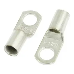 

5 Pcs 0.31" Bolt Hole Copper Cable Terminal SC 25-8