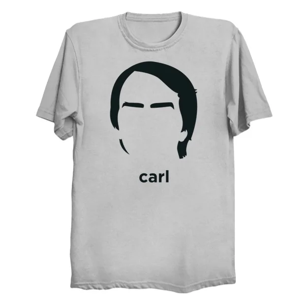 Мужская футболка с принтом хлопковая Футболка Carl Sagan (Hirsute history) круглым вырезом