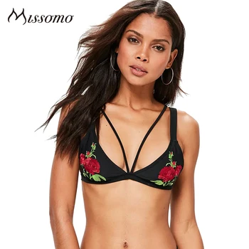 

Missomo Emboridery Wire Free Long Line Push Up Bra