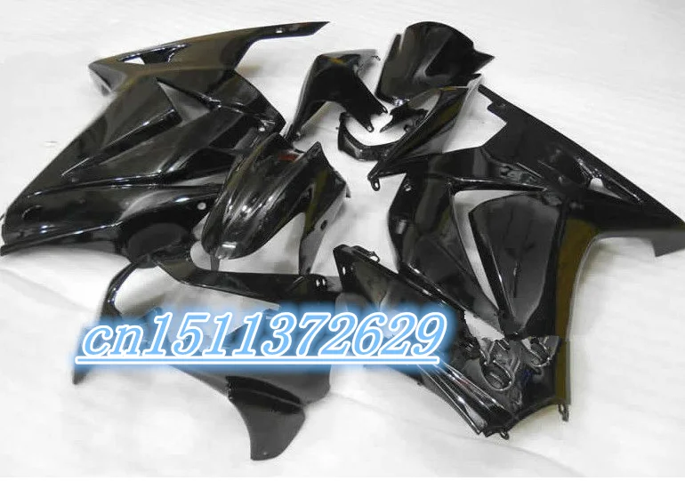 Обтекатель Bo для KAWASAKI Ninja ZX250R 08-12 полностью черный ZX-250R 2008-2012 ZX 250R 08 09 10 11 12 2008 2012