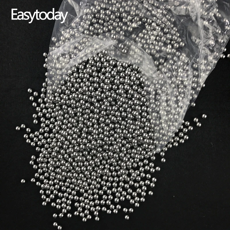 

Easytoday 1000pcs/Lot 5mm Hunting Slingshot Steel Ball Shooting Hunting Balls Catapult Slingshot Accessories Steel Ball Hitting