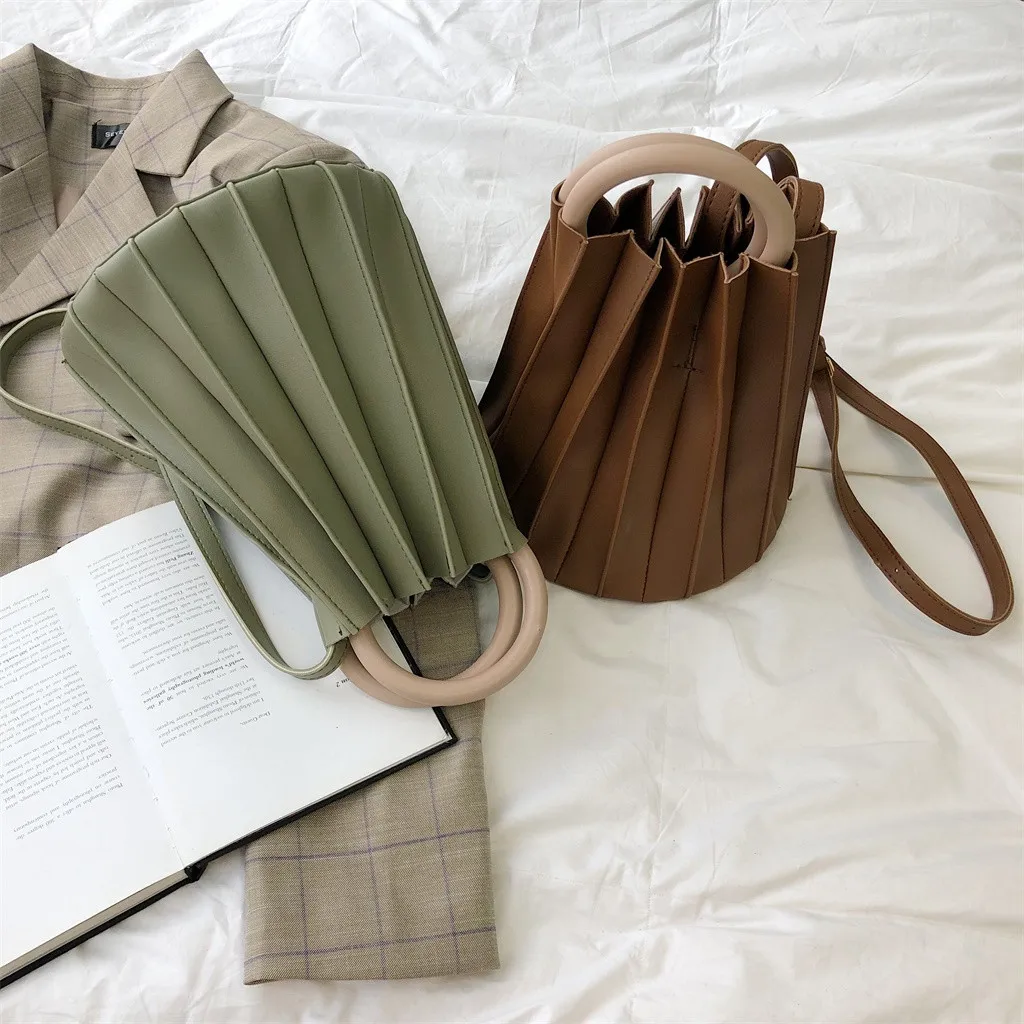 Женская сумка на одно плечо в стиле ретро, однотонная кожаная сумка, маленькая сумка-мессенджер, женская пляжная сумка, Прямая поставка