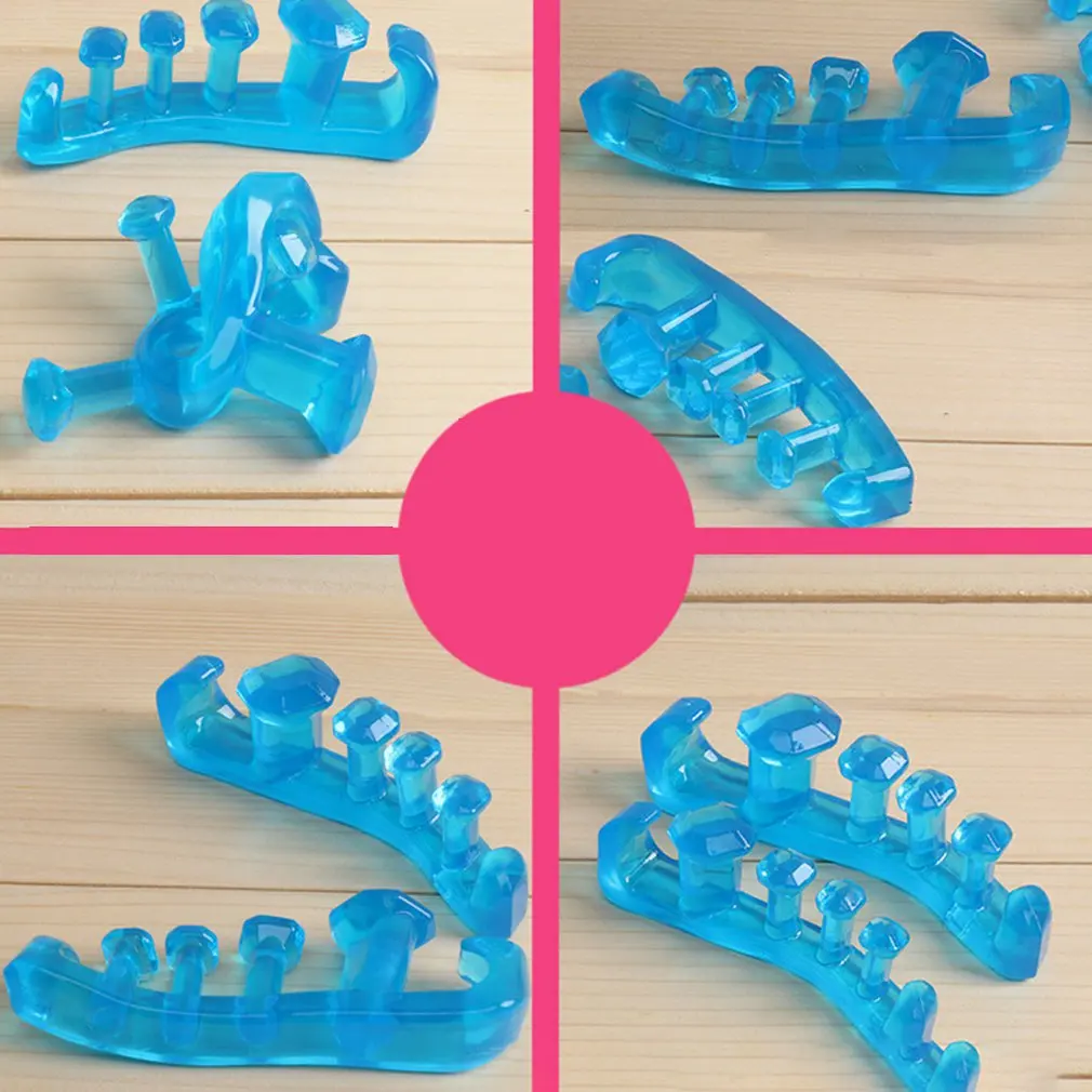 Thumb Eversion Corrector Toe Orthodonator Five Finger Separator Men s Nail Art Silicone Portable Durable 4