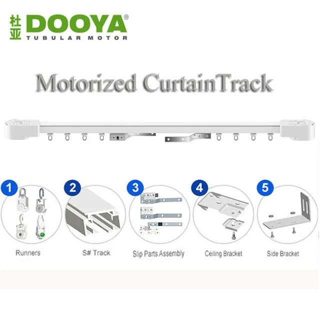 Dooya Высокое качество автоматический электрический занавес трек для дистанционного управления электрические шторы мотор Умный дом система