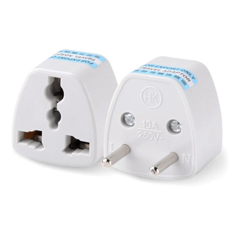 

Q074 5PC UK AU US to EU Universal AC 2 Pin Power Plug Adaptor Travel Converter Adapter Connector Electrical Wall Plugs Socket