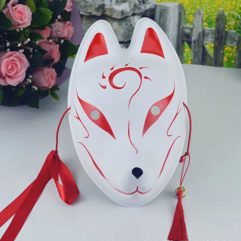 

Japanese Fox Masks PVC Full Face Fox Mask Masquerade Party Cosplay Masks Fox Festival Kabuki Cosplay Costume japanese mask