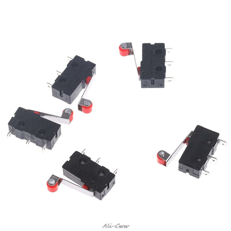 10 шт./компл. 3 контактный тактовый выключатель Mini 5 А 250 В с круглыми ручками и