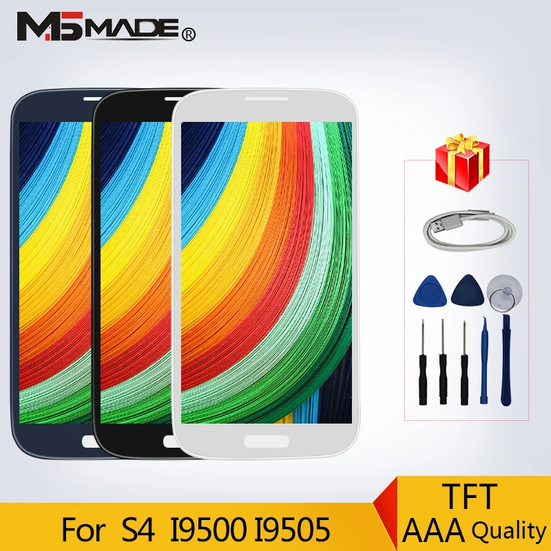 

S4 New For Samsung Galaxy S4 i9500 GT-i9505 i9505 i9506 i9515 i337 LCD Touch Screen Digitizer Display Replacement Parts Shipping