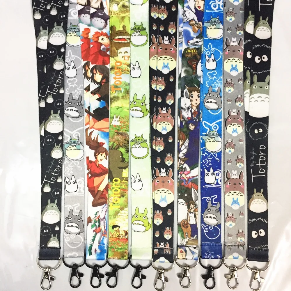 Studio Ghibli Lot 10 PCS different key lanyard ID badge card holder My
