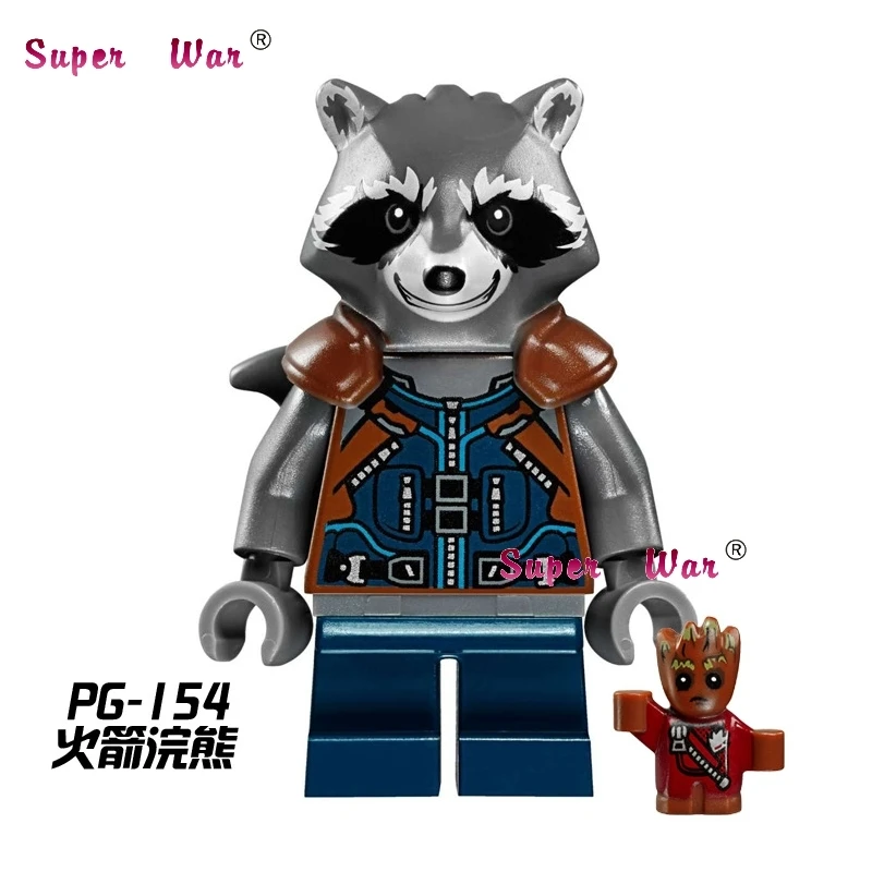 1PCS star wars Rocket Raccoon building blocks Guardians of the Galaxy action sets model bricks font