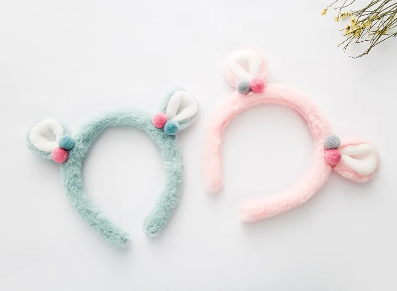 Бутик 10 шт. модные милые Мех животных кошачьи уши Hairbands Kawaii Solid Kawaii шар-помпон животных уши держатели головных уборов интимные аксессуары