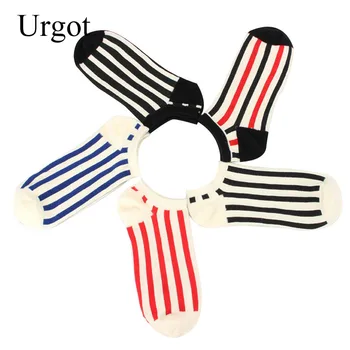 

Urgot 10 Pairs Men's Socks Business Casual Spring Summer Cotton Thin Boat Socks Low Cut Stripes Invisible Socks Men Calcetines