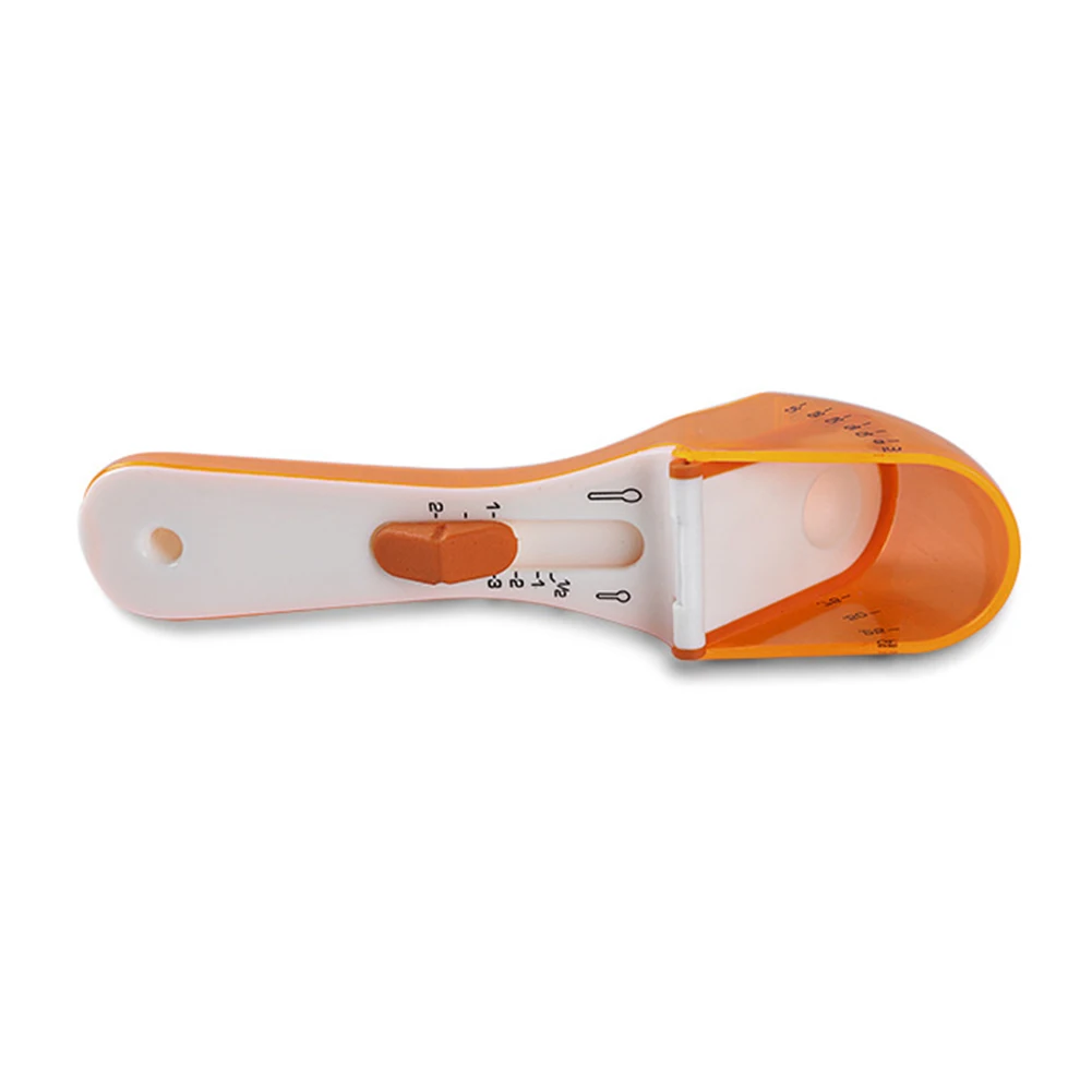 

Bakery Tool Plastic With Scale Easy Clean Measuring Spoon Food Volume Useful Seasoning Measure Adjustable Kitchen Supplies