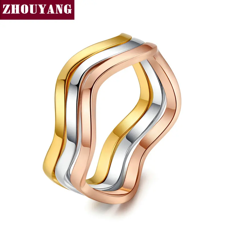 

Top Quality ZYR178 Three Crimp Love Lucy Family Mix Colors Fashion Jewelry Ring Sets Full Sizes Wholesale