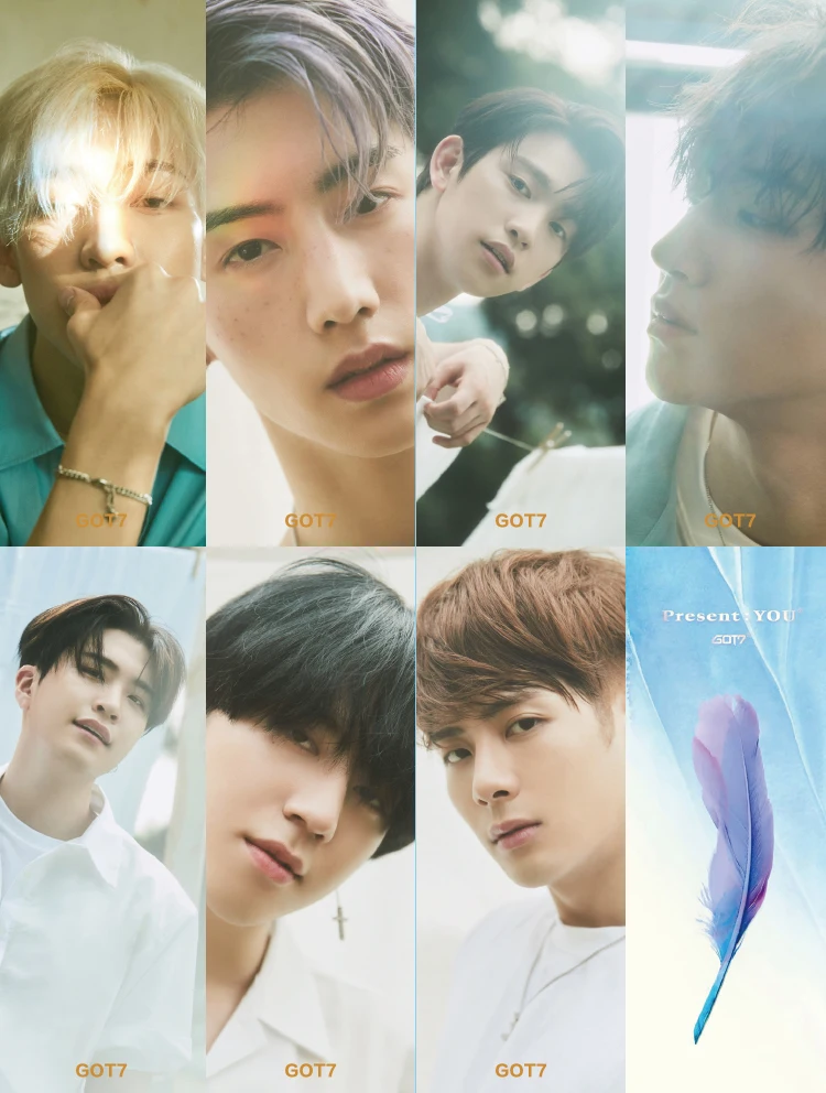 Conjunto de Presente de Luxo Postal + Livro de Fotos + Cartão de Foto + Peitoral + Marcadores + Cartões de Cristal + Bolsa de Papel cd + Cartão Mykpop Marcadores Cartões de Cristal Bolsa Papel Sa18110708 Got7 + 11 cd + cartão postal + livro de