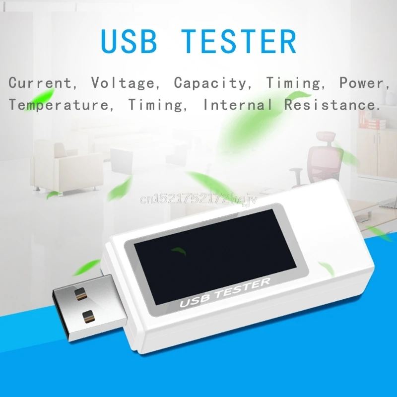 USB Tester Digital Voltmeter Current Voltage Charger Capacity Detector Indicator D22 dropship