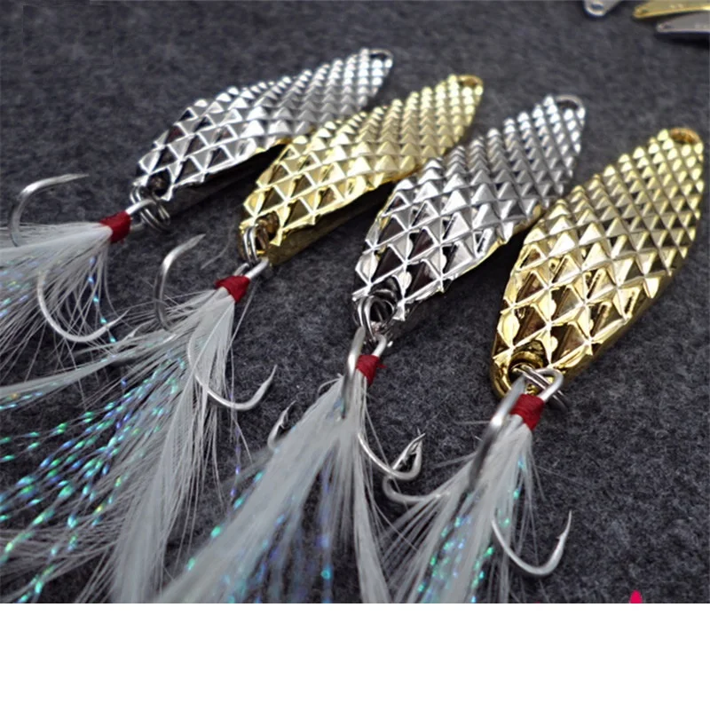5g 7.5g 10g 15g 20g Sea All For Fishing Spinner Lure Metal Spoon Squid Jig Silicone Bait Wobbler Lure For Fishing Jigging Lure