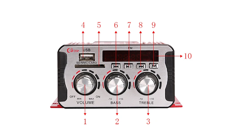 Kinter MA-600 мини-усилитель аудио с fm-радио 2CH усилители Bluetooth DC12V SD USB ввод воспроизведения стерео звук супер бас