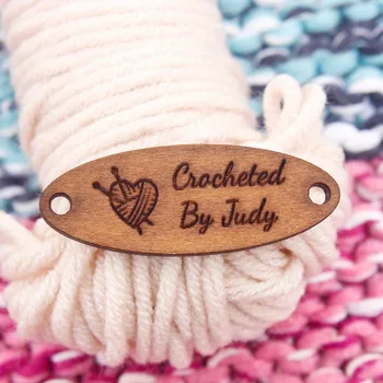 

Wood Labels|Custom Labels|Clothing Labels|Handmade, Knitting (WDBQ14)