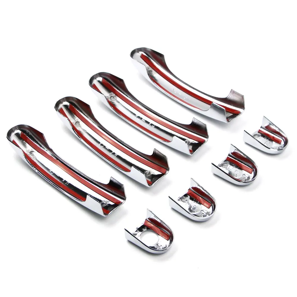 Крышка дверной ручки для Φ T5 2003 2013 ABS Chrome mould Trim Bezel с умным отверстием