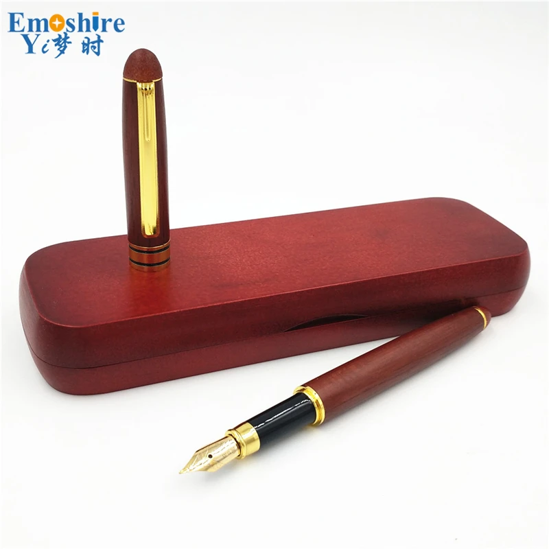 Emoshire Fountain Pen Gift Set Wooden Pen Box and Cufflinks for Man (2)