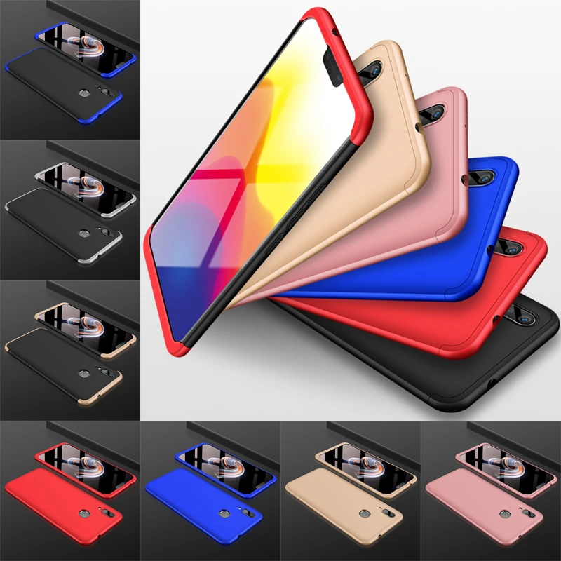  For VIVO X21 Case 360 Degree Full Body Hard Cover Case For VIVO X21 X 21 Hybrid Shockproof Case With Tempered Glass 6.28''