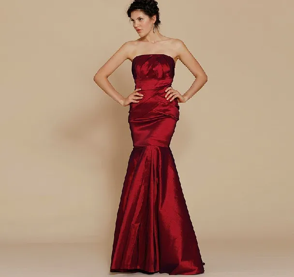 

free shipping robe de soiree 2014 new fashion long cheap vestido de festa longo purple Formal gown mermaid evening dresses