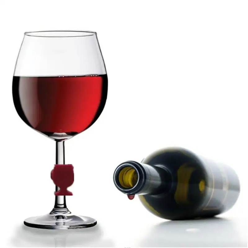 8 шт. маркер на стакан для вина форма стекла силиконовые многоразовые чашки идентификатор напитки Кубок знак для коктейлей часов ужин(смешанные цвета