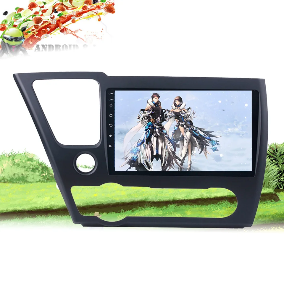  32G ROM Android 9.0 Car Radio DVD GPS Multimedia Stereo For Civic Saloon 2013-2016 dvd EX LX DX Aut