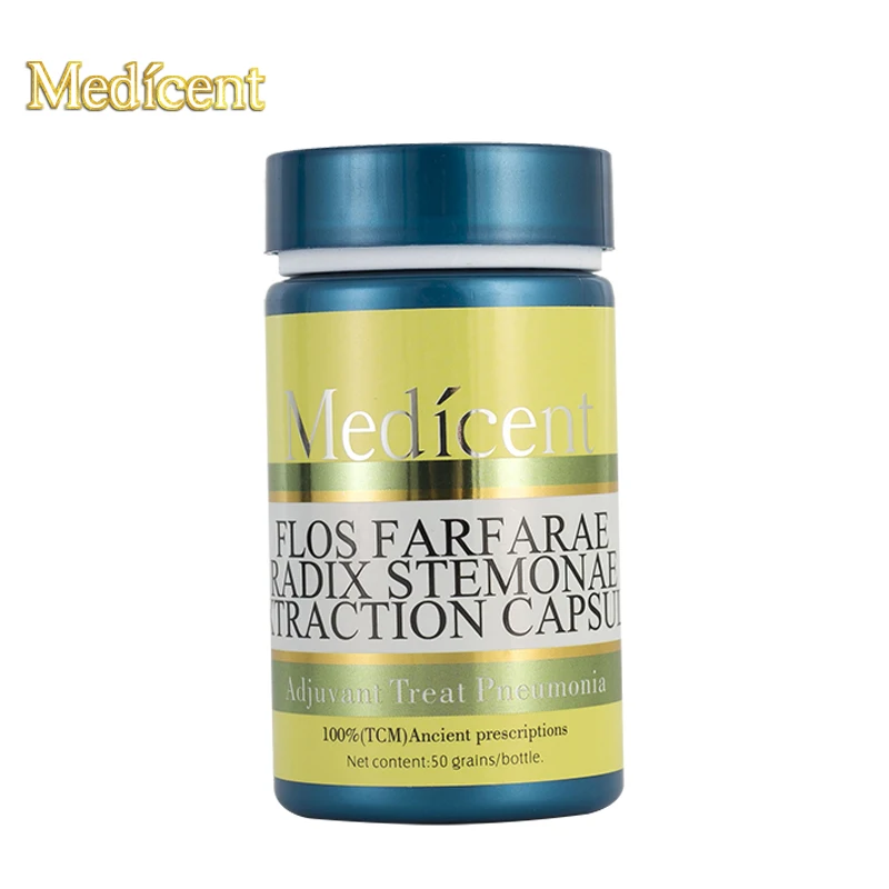 

Medicent Flos Farfarae Radix Stemonae Extraction Capsule, Adjuvant Treat Pneumonia, Cure systemic fever, Excessive phlegm, 50pcs