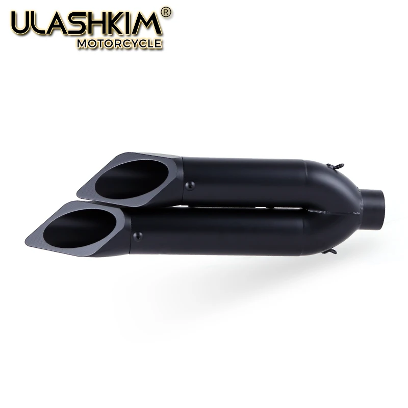 Universal de Escape de la motocicleta de Escape silenciador doble agujero FAZER8 FJ1200 FZ1 FZ8 MT-09 TRX850 XJR1200 XJR1200R XSR900 SR500 TMAX530