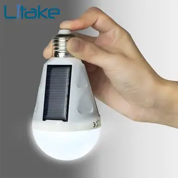 

Litake 7W 400LM Portable LED Bulb Light E27 85-265V Intelligent Rechargeable Solar Lamp Emergency Lighting For Indoor ,Outdoor