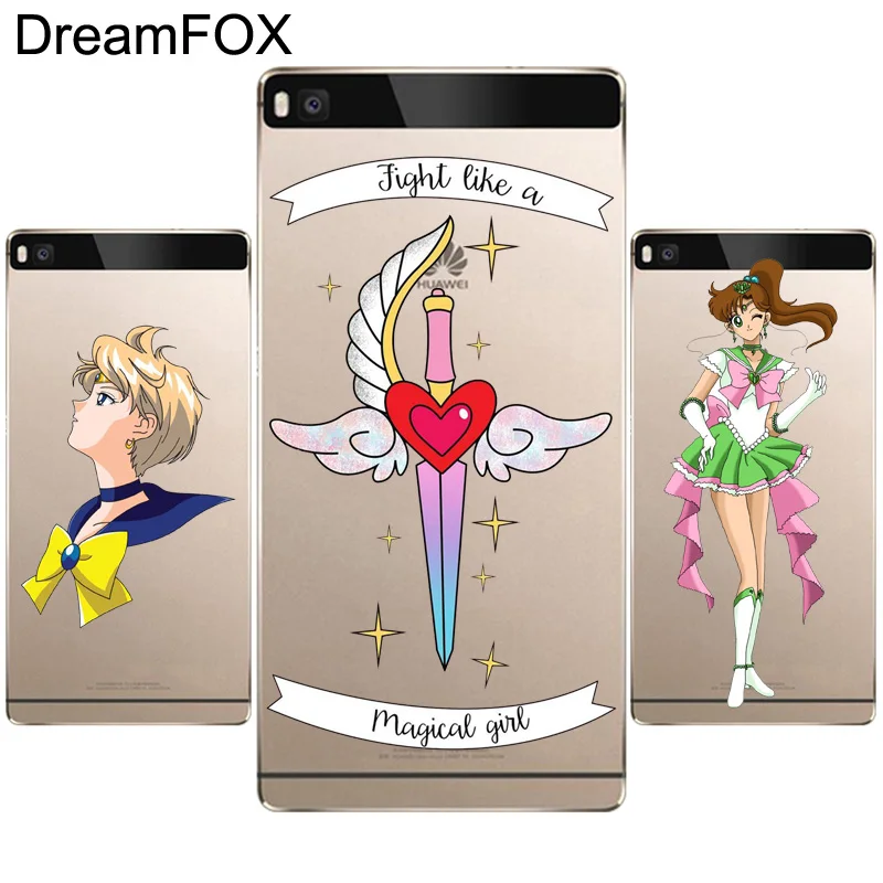 DREAMFOX L084 Сейлор Мун Мягкий ТПУ силиконовый чехол для huawei P8 P9 P10 Lite Plus 2017 Honor 8 Pro 9 6X |