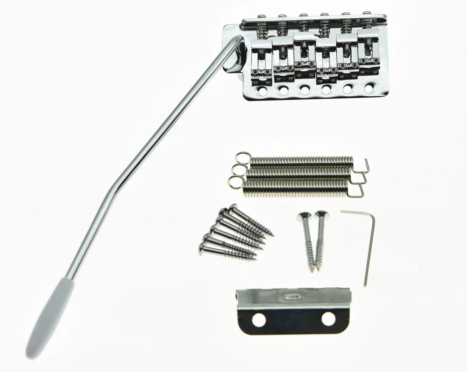 

KAISH ST Strat Style Guitar Tremolo Bridge Locking System Chrome Fits Squier Affinity