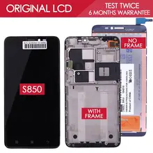 100 Tested New Original TFT 1280x720 Display For Lenovo S850 S850T LCD Touch Screen with Frame