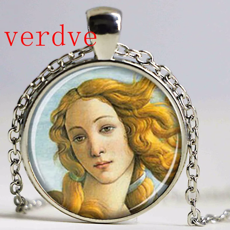 

The Birth of Venus pendant Venus necklace Venus jewelry Botticelli art Glass Cabochon Necklace