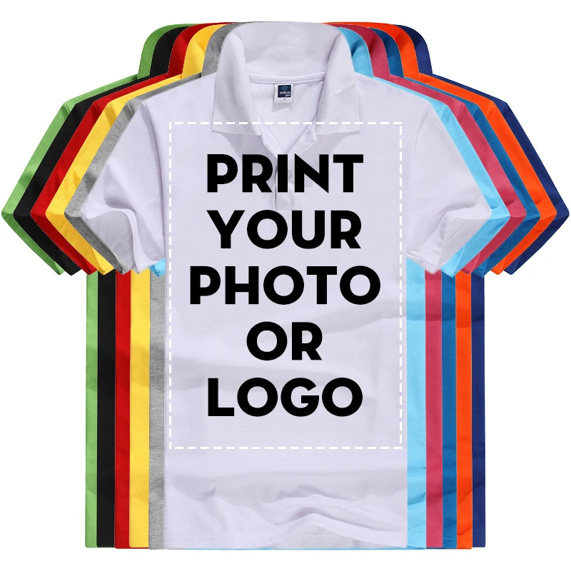 

Design Your Own Custom T-shirts Print Favorite Photo or Logo Customized Printing Cotton Men's Short Sleeve T Shirts Tops Tees