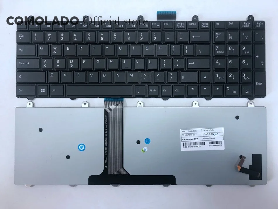 US Keyboard for MSI GT70 0NC 0ND 0NE 2OC 2OD 2PC 2PE Dominator Full RGB Backlit