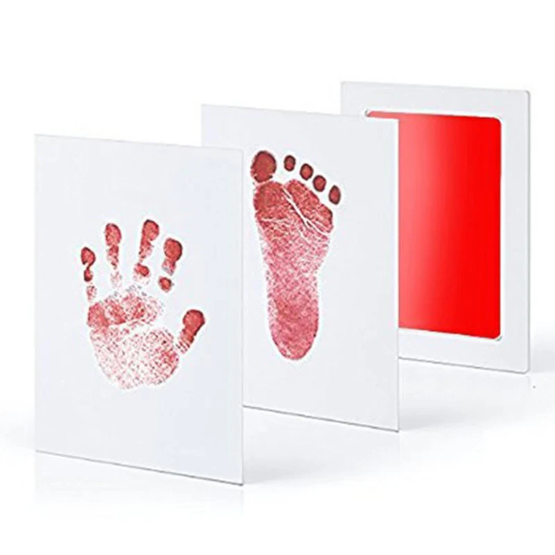Высокое качество Детские нетоксичные ручной печати набор для отпечатка ступней Детские сувениры литье новорожденных рук чернильный коврик для малышей Подарки на день рождения