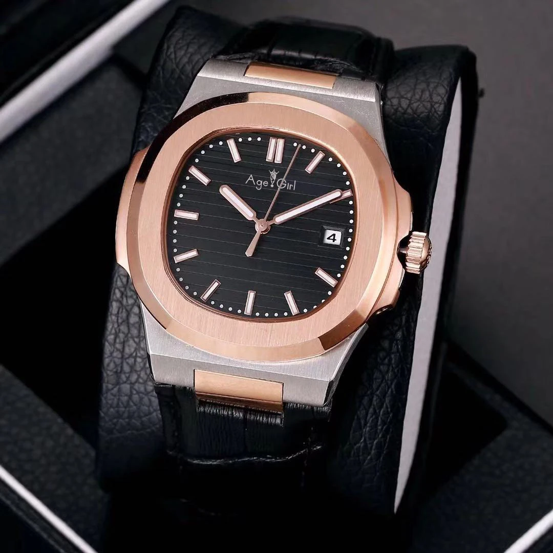 

Luxury Brand New Automatic Mechanical Men Watch Silver Rose Gold Sapphire Stainless Steel Transparent Grey Blue Black Leather