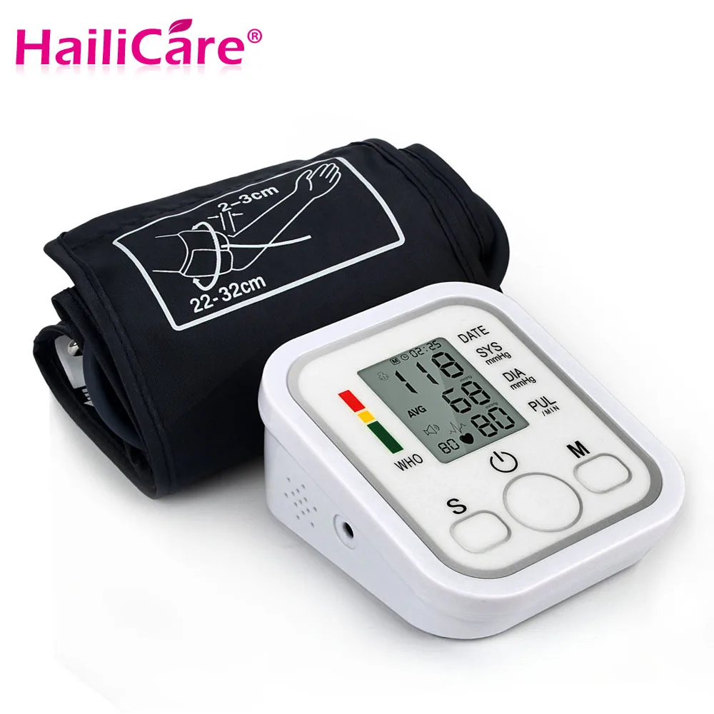 

Digital Upper Arm Blood Pressure Pulse Monitor Health Care Tonometer Meter Sphygmomanometer Portable Blood Pressure Monitors