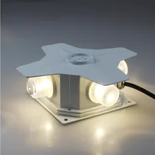 12 Вт открытый настенный прожектор с 4 Светодиодный луч, водонепроницаемый визуальный эффект света/ландшафтное освещение