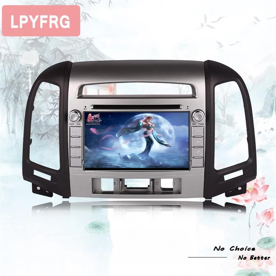 Octa Core 1024x600 Android 9,0 автомобильный DVD gps для hyundai Santa Fe 2006-2011 радио с BT Wi-Fi 3/4G SD USB флэш-магнитофон