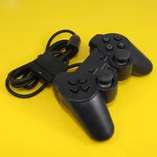 1Piece Black Wired Controller 1.8M Double Shock Remote joystick Gamepad Joypad for PlayStation 2 PS2