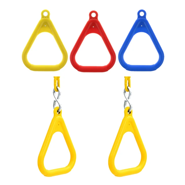 3pcs Swing Bar Rings Set - Backyard Outdoor Gymnastic Ring, Monkey Ring, Climbing Ring and Obstacle Ring 2