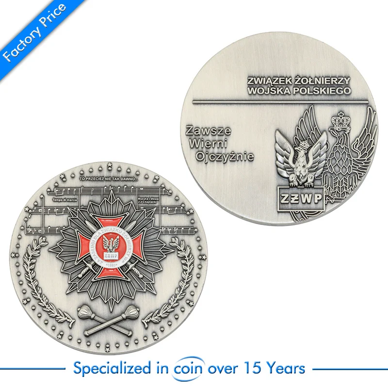 

Custom Zinc Alloy Challenge Coin for cheap custom antique silver metal 3D coins