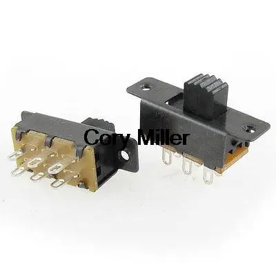 

SS22F25-G5/7 2 Position DPDT 2P2T Panel Mount Mini Slide Switch Solder Lug