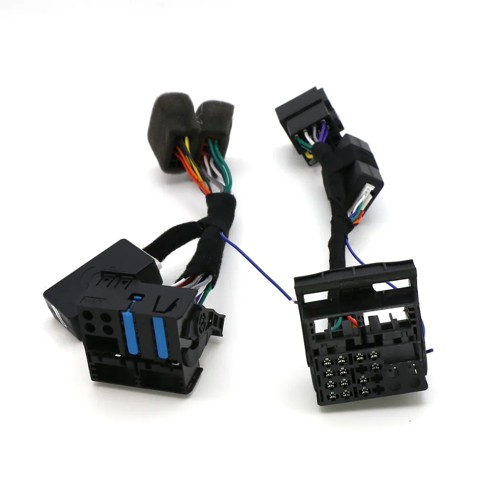 Tanie RCD330 Plus wtyczka samochodowa i gra ISO Quadlock kabel adapter W dekoder canbus Simulator dla VW Golf 6 Jetta MK5 MK6 Passat Polo Vento